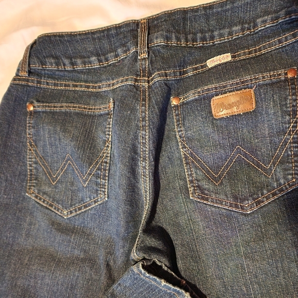 Wrangler Premium Label boot cut Jeans. 9/10x34 - Picture 2 of 5